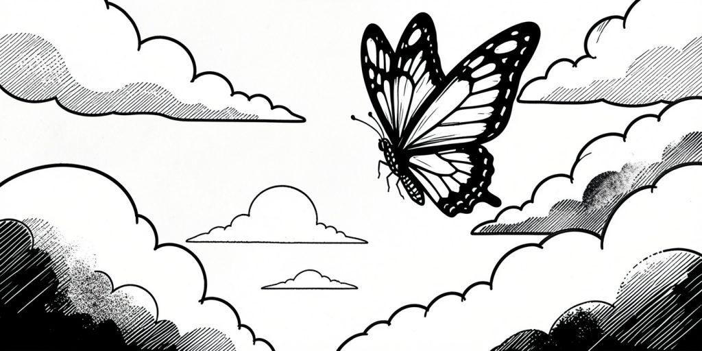Der Kurztext Schmetterling von der Wiener Autorin Zesá