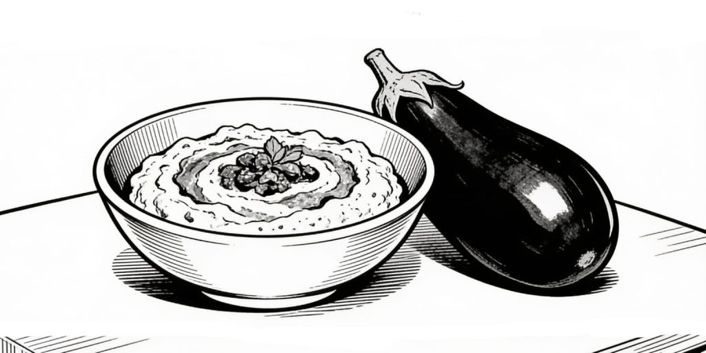 Die kulinarische Kurzgeschichte Baba Ghanoush von der Wiener Autorin Zesá